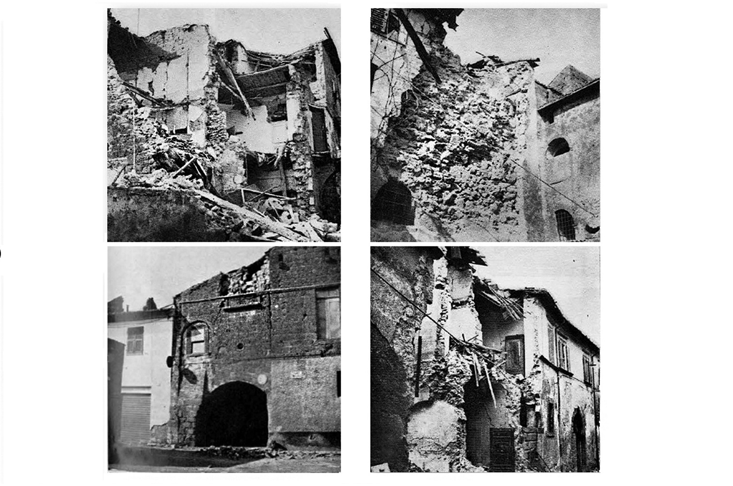 Danni causati dal terremoto del 6 febbraio 1971 a Tuscania (VT).